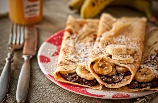 Палачинки с шоколад и банан